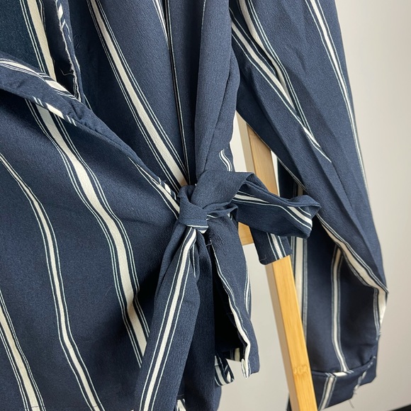 Very Cute Navy Tie Jacket Bolero - Size S - Picture 3 of 7